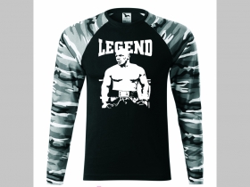 Tyson Legend -  pánske tričko (nie mikina!!) s dlhými rukávmi vo farbe " metro " čiernobiely maskáč gramáž 160 g/m2 materiál 100%bavlna